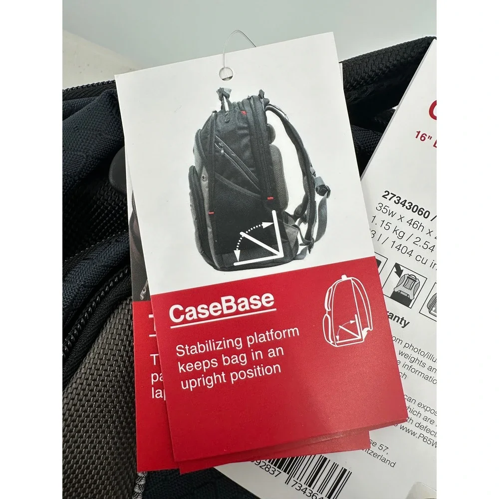 Wenger Swiss Cobalt 16 Laptop Backpack Blue Black GA-7343-06F00 27343060 NWT
